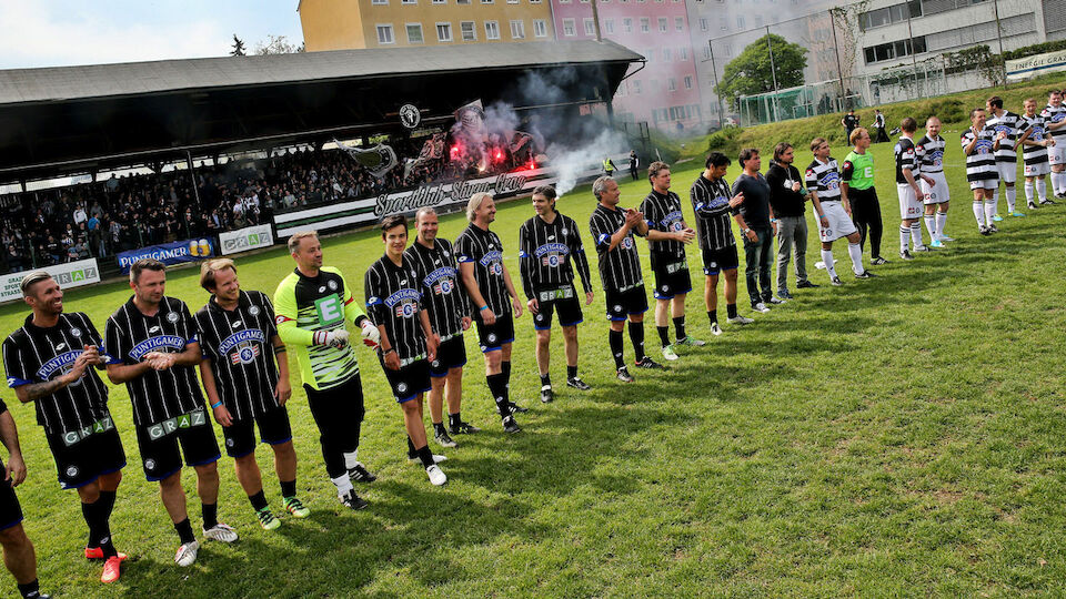 Sturm Legenden Spiel für Gruabn Diashow