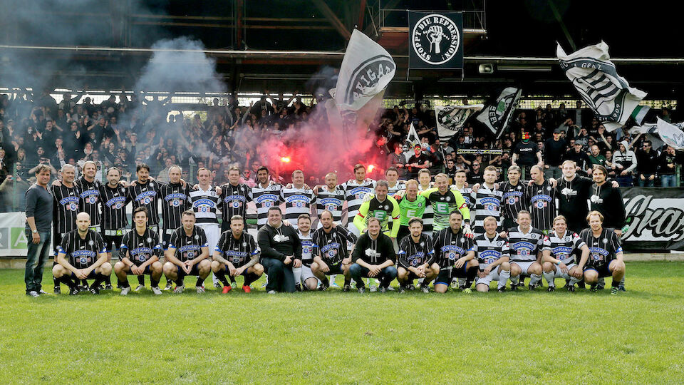 Sturm Legenden Spiel für Gruabn Diashow