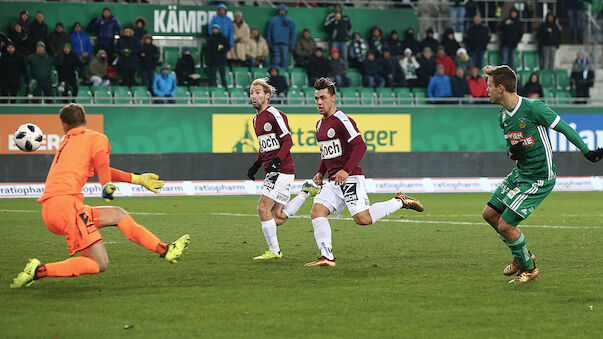 Rapid punktet gegen Mattersburg nach 0:2-Rückstand