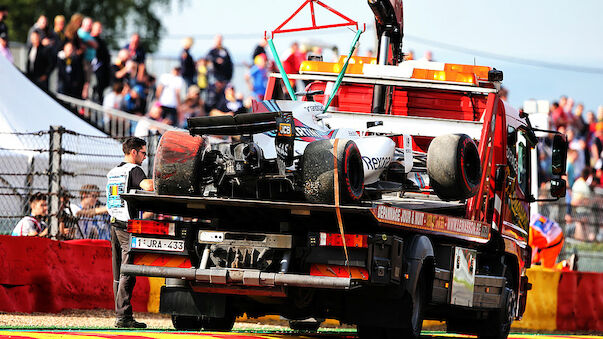 Massa fliegt im 1. Spa-Training ab