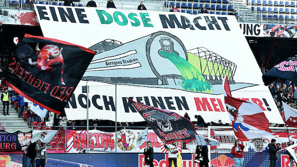 Salzburg-Fans provozieren Rapid mit Transparent