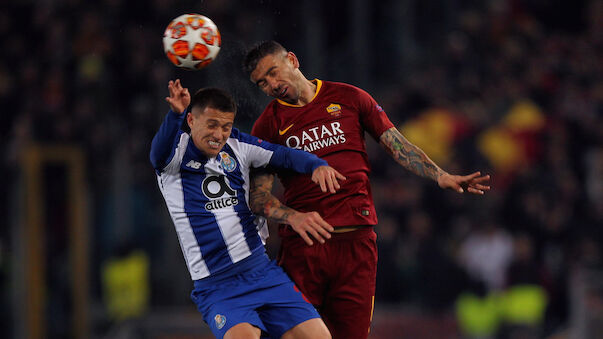 AS Roma feiert Hinspiel-Sieg gegen FC Porto