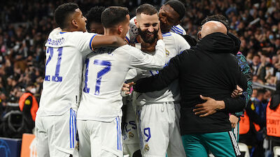 CL: Benzema köpft Real Madrid ins Halbfinale