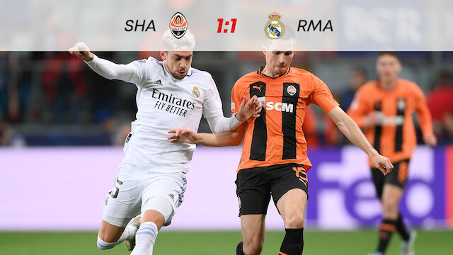 Real Madrid rettet Remis gegen Shakhtar Donetsk