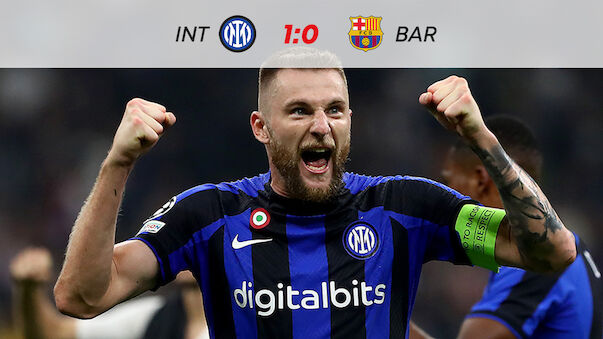 CL: Inter gewinnt Schlagerspiel gegen Barcelona