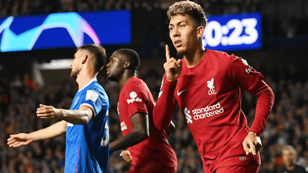 Liverpool überrollt die Glasgow Rangers in der CL