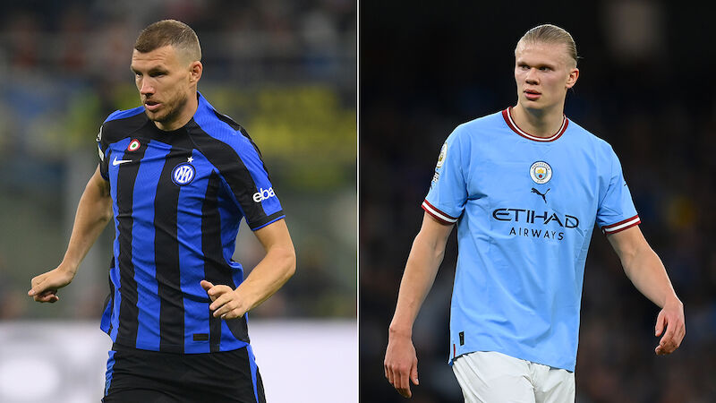 Edin Dzeko vs. Erling Haaland
