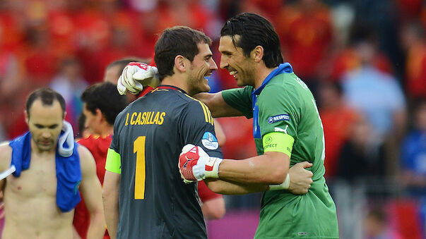 Duell der Legenden zwischen Buffon und Casillas