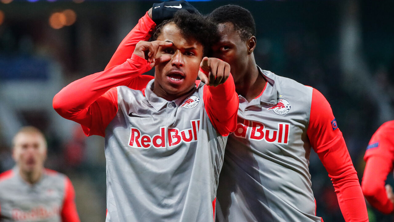 Champions League Salzburg Bejubelt Matchwinner Adeyemi Berisha Fussball Champions League