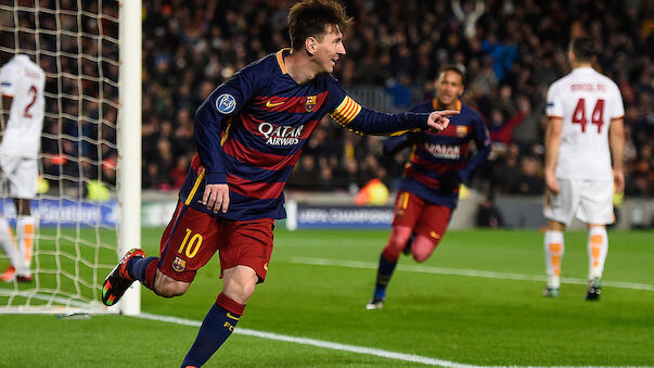 Messi-Doppelpack bei Barca-Gala