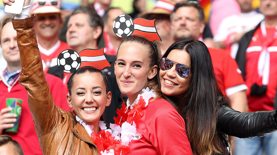 So feiern Österreichs Fans gegen Ungarn