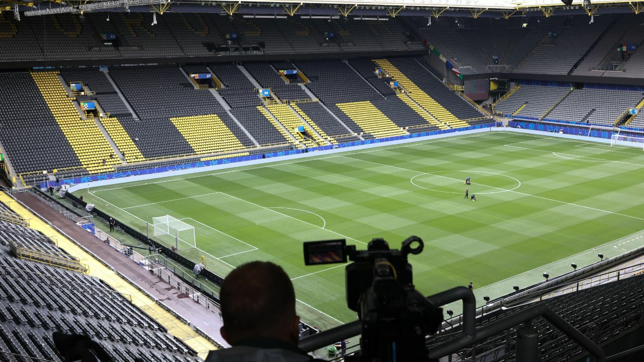 This is why masked men climbed under the roof of Dortmund's stadium