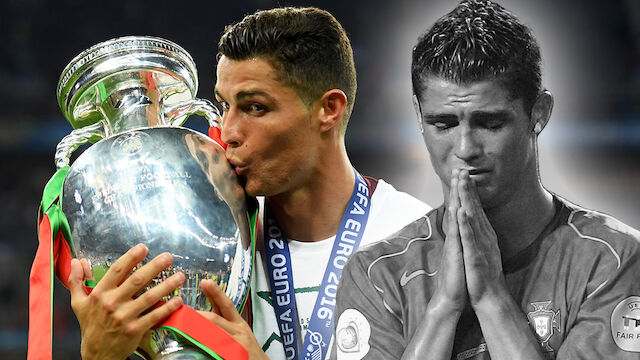 Tränen, Schmerz und Titel: Cristiano Ronaldos EM-Zeitreise