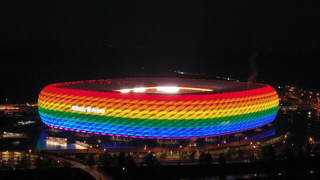 Bei EM: Münchner Arena erstrahlt wieder in Regenbogenfarben