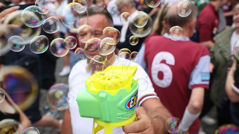 "I'm forever blowing bubbles..."