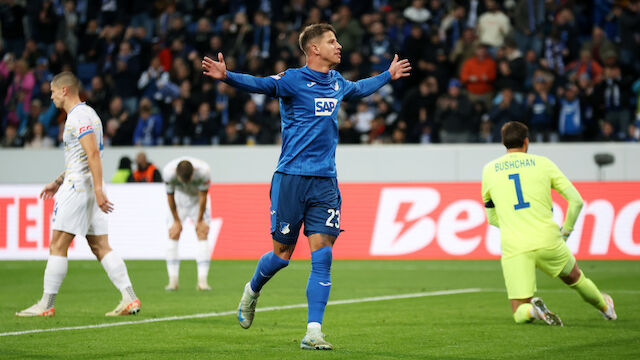 Hlozek schießt kriselndes Hoffenheim zu Heimsieg gegen Kiew