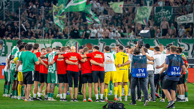"Verdient" - Rapid feiert zum Jubiläum den Europacup-Einzug