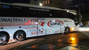 Grbic und Co. kamen mit ÖFB-Bus zum Rapid-Spiel