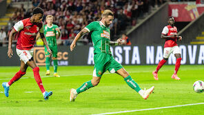86 Minuten in Unterzahl: Rapid verliert in Braga knapp
