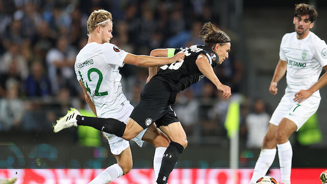 Sturm Graz verspielt Führung gegen Sporting Lissabon