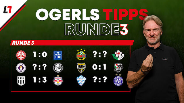 Andy Ogris tippt: Wer holt die Punkte in Runde 3?