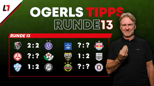 Wer holt die Punkte? So tippt Ogris die 13. Runde