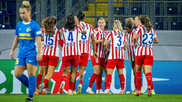 SKN Frauen zum CL-Auftakt gegen Atletico ohne Chance