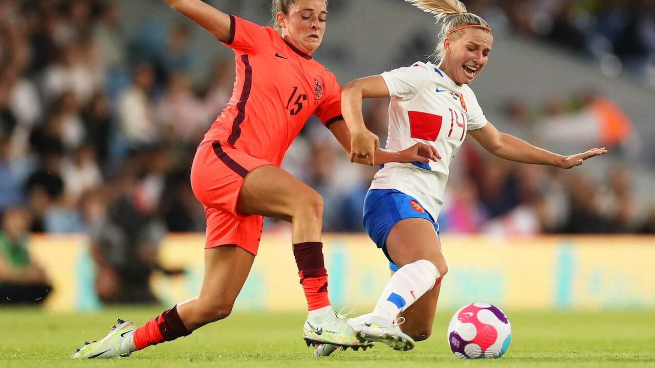Engeland wint de test tegen Europees Dameskampioen Nederland