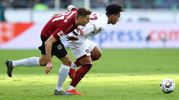 Hannover gewinnt Kellerduell gegen Nürnberg