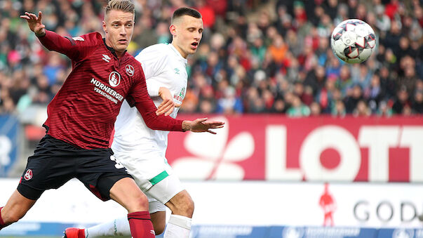 Nürnberg beendet Negativlauf gegen Bremen