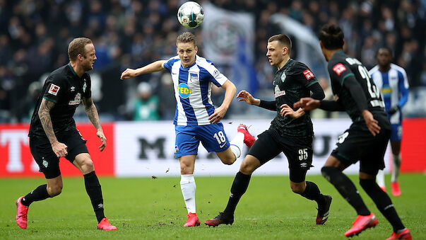 Bremen vergeigt 2:0-Blitzführung bei Hertha BSC
