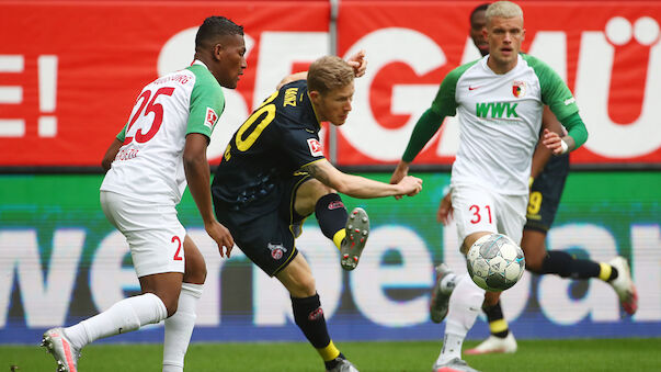 Augsburg rettet späten Punkt gegen Köln
