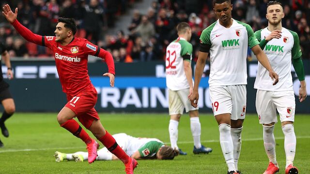 Leverkusen nach Sieg über Augsburg an Top-4 dran