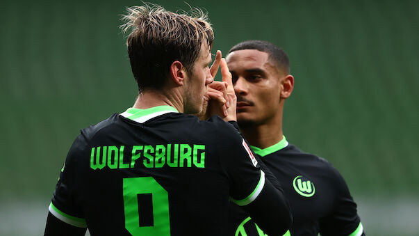 Wolfsburg festigt in Bremen Platz drei