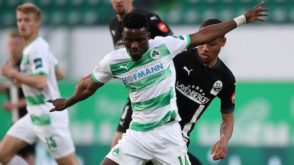 Greuther Fürth siegt im Nachtrag gegen Sandhausen