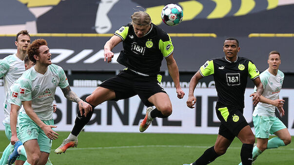 Haaland-Doppelpack bei Dortmund-Sieg gegen Bremen