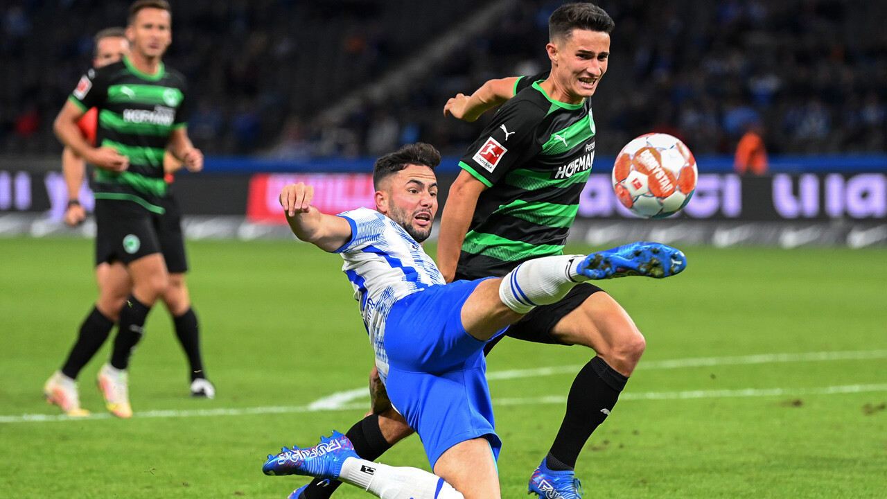 Dt. Bundesliga: Hertha BSC schlägt Aufsteiger Greuther ...