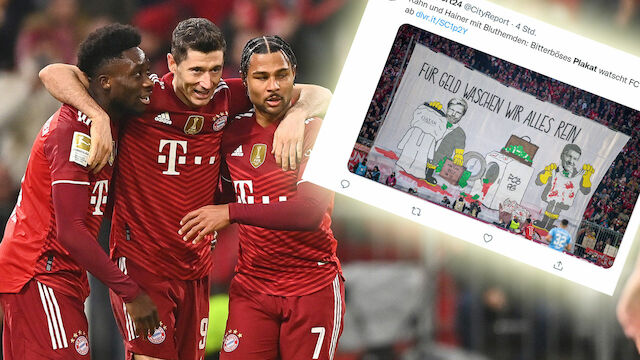 Protest! Plakat-Ärger beim FC Bayern