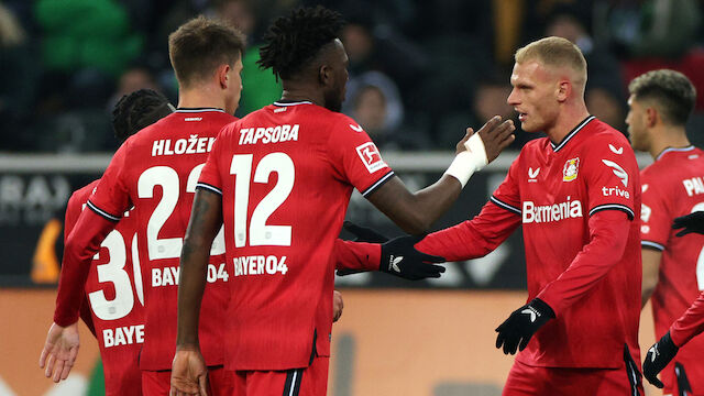 Leverkusen gerät bei Lainers Gladbachern spät in Bedrängnis