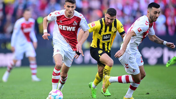 Kölns Ljubicic nach Tor gegen BVB: 