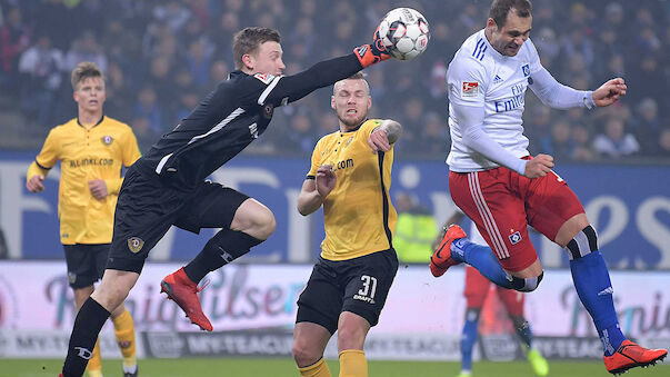 HSV besiegt Dresden dank Slapstick-Tor