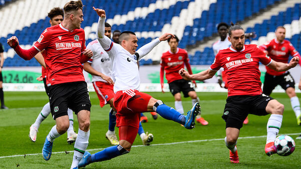 HSV verspielt 3:0-Führung bei Hannover 96