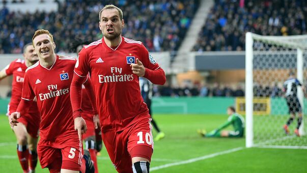 Lasogga schießt HSV ins Halbfinale