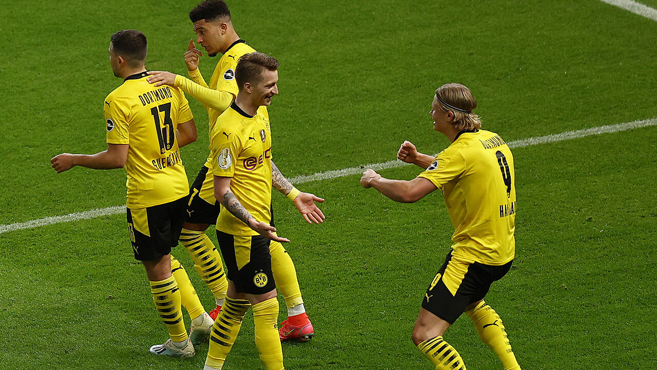 Borussia Dortmund gewinnt den DFB-Pokal gegen RB Leipzig ...