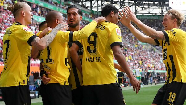 Titelkurs! Haller-Doppelpack besorgt BVB Sieg in Augsburg