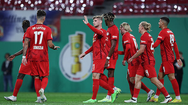 DFB-Pokal: Werner-Hattrick bei Leipzig-Kantersieg