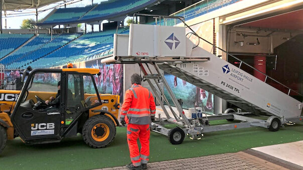 Wegen Corona: Leipzig bringt Gangway im Stadion