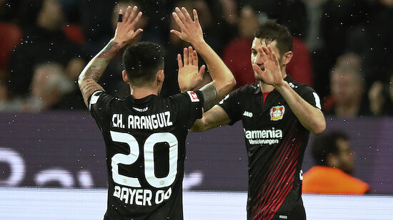 Leverkusen bleibt auf Champions-League-Kurs