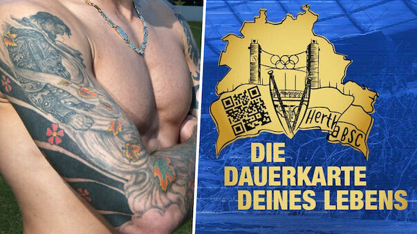 Hertha vergibt lebenslange Dauerkarte als Tattoo
