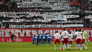RB-Fans antworten auf BVB-Banner